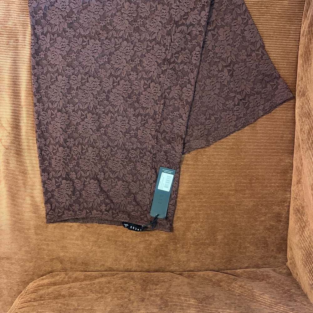 Never worn Lioness brown lace maxi skirt